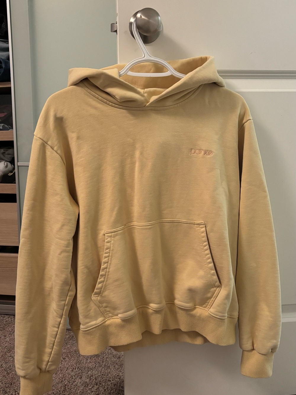 Parke butter yellow hoodie